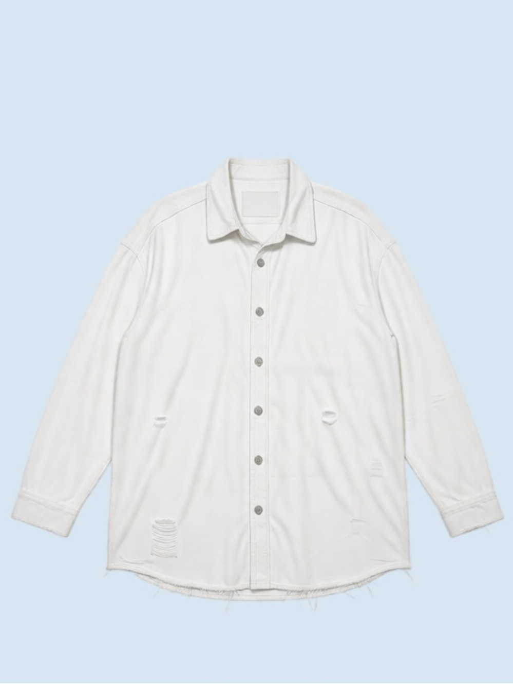 Zara White Jeans Button-Down shirt/dress